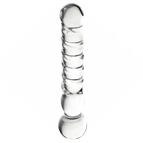 Joystick Clear Glass Dildo