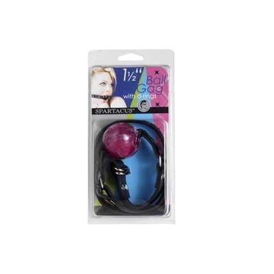 Spartacus Small Ball Gag With Buckle, Purple, 1.5 Inch