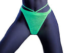 Glow Double Take Bra Cage Thong Lxl