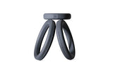 Perfectfit Brand Xact-Fit Play Zone Cock Ring Kit Stackable Silicone Multiple Sizes Firm Fit Durable Set Of 9 Rings With Sturdy Storage Cone