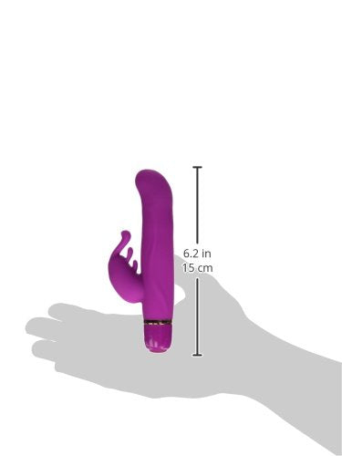 California Exotics Entice Lillian Rabbit Style Silicone Vibe, Raspberry