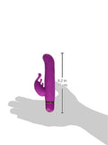 California Exotics Entice Lillian Rabbit Style Silicone Vibe, Raspberry