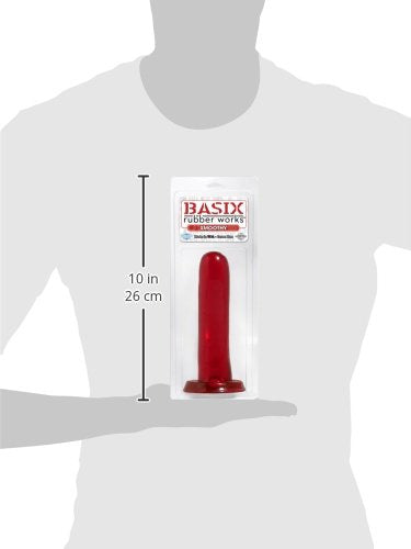 Pipedream Basix 5.5'' Smoothy Plug, Red