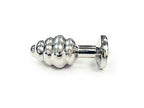 Stainless Threaded Small Butt Plugclear