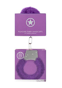 Ouch! Pleasure Handcuffs Furry - Purple