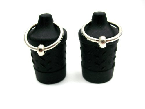 M2M Nipple Sucker Silicone With Ring, Black 1.4 Ounce
