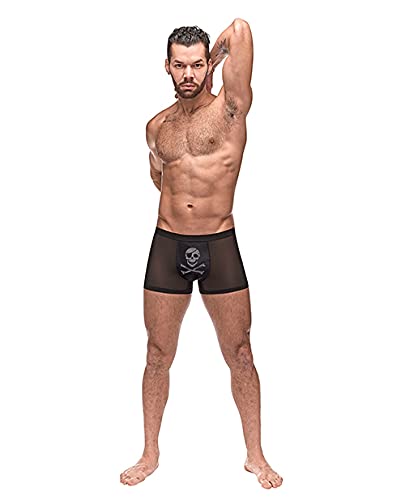 Private Screening Skull Pouch Short Black