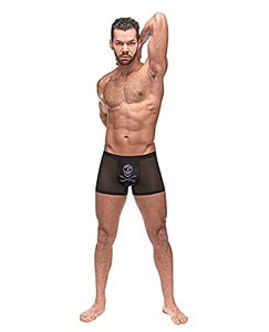 Private Screening Skull Pouch Short Black