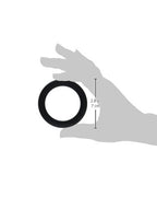 Ignite Wide Silicone Donut Ring, Black, 2 Inch