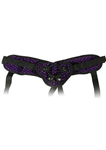 Harness The Moment Velvet Strap-on Corset-Purple