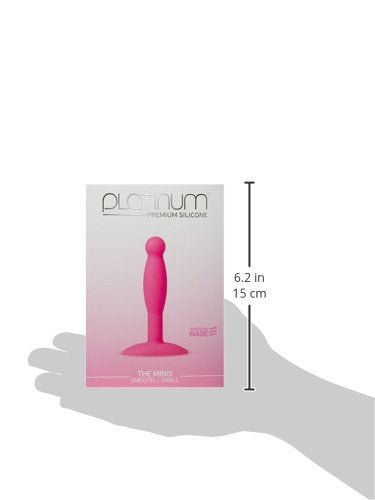 Doc Johnson Platinum Premium Silicone - The Minis - Smooth - Small - 3.3 In. Long And 0.7 In. Wide - Butt Plug - Petite Anal Toy - Great For Beginners - Pink