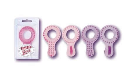 California Exotics Senso-Lover Cock Ring, Prickly, Pink