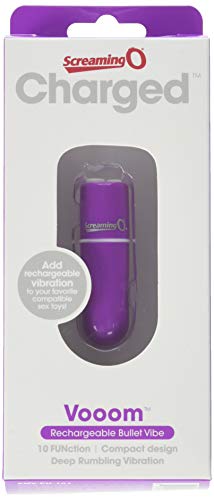 Screaming O Charged Vooom Rechargeable Bullet Vibe, Purple