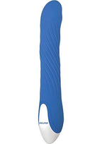 Evolved Novelties Tidal Wave - Silicone Recharegable Unique Pleasure Wave Vibrator, Blue