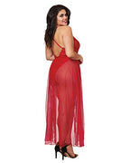 Dg Teddy & Maxi Skirt W/G-Strng Rouge 2X