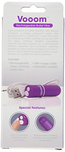 Screaming O Charged Vooom Rechargeable Bullet Vibe, Purple