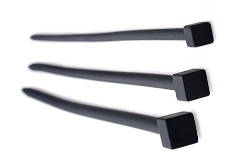 Master Series Bolted Deluxe Silicone Penis Plugs Black (Af241)