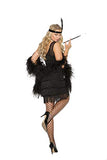 Elegant Moments Em-99051 Flapper - 2 Pc. Costume Black / M