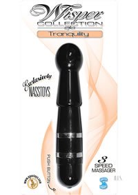 Nass-Walk Inc. Wisper Collection Tranquility Vibrator, Black