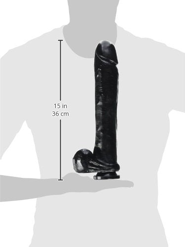 Exxxtreme Dong Dildo, Black, 14 Inch