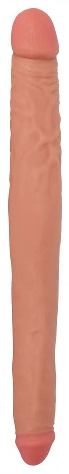 Curve Novelties Jock Tapered Double Dong, Flesh, 16 Inch