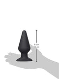 Hustler Toys All About Anal Seamless Silicone Butt Plug  Black  6 Inch