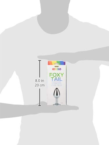 Rainbow Foxy Tail Stainless Butt Plug