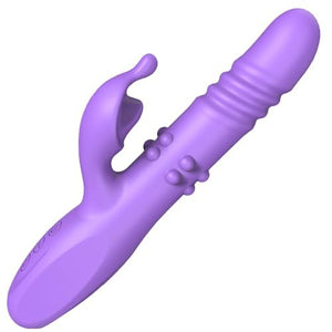 Realistic Vibrator Sex Toy-4 in 1 Vibrators Adult Toys with 6 Thrusting & Rotating, 10 Vibrating Modes Dildo, G Spot Vibrator Cl