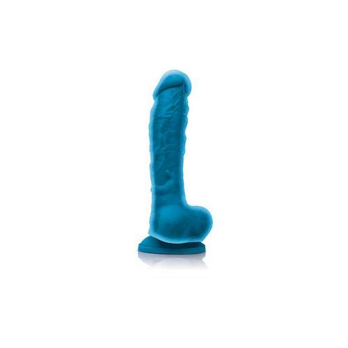 Ns Novelties Colours 8 Inch Dual Density Silicone Dildo (Blue)