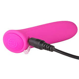 Evolved Pretty In Pink Silicone Rechargeable Personal Vibrator, 3.5 Inch, Pink