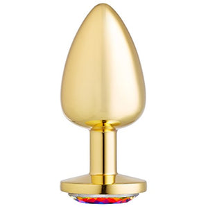 Cloud 9 Novelties Cloud 9 Novelties Gems Gold Chromed Anal Plug, Large