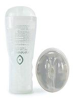 Topco Cyberskin Release Tight Ass Stroker, Clear Vibrating