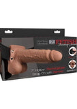 Fetish Fantasy 7 In Hollow Rechargeable Strap-On Remote Tan