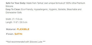 Tantus Pelt Paddle Onyx