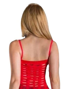 Beverly Hills Spaghetty String Dress Red