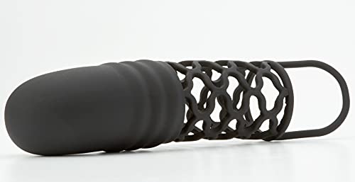 California Exotic Novelties Dr. Joel Kaplan Silicone Masturbator With Extension, Black, 2 Inch