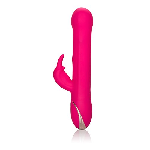 Calexotics Jack Rabbit Signature Collection Silicone Beaded Rabbit - Waterproof Vibrator Sex Toys For Couples - Luxury Adult G Spot Massager - Teal