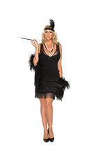 Elegant Moments Em-99051X Flapper - 2 Pc. Costume Black / 3X/4X