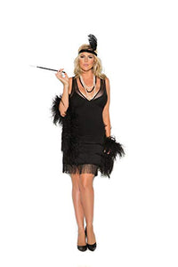 Elegant Moments Em-99051 Flapper - 2 Pc. Costume Black / S