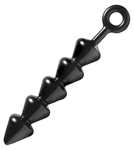 Master Series Spades Anal Beads, X-Large, Assorted (Ae451)