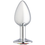 Cloud 9 Novelties Cloud 9 Novelties Gems Silver Chromed Anal Plug, Small