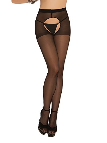 Sheer Crotchless - Black