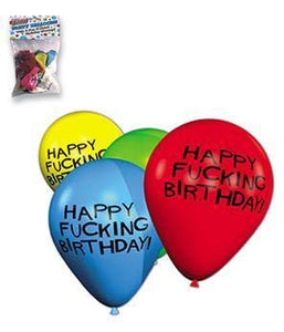 X-Rated Birthday Party Balloons 8 Count