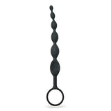 Fifty Shades Of Grey Pleasure Intensified Black Silicone Anal Beads - Graduated Size - 7.5 Inch