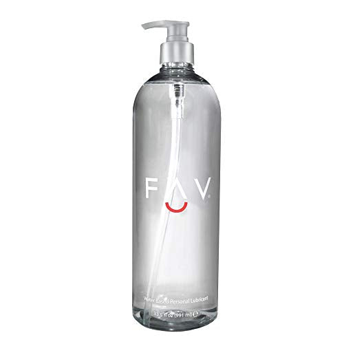 Fav Water Based Luxury Personal Lubricant, Natural Feeling Lube For Women Men And Couples, Toy Friendly, Condom Safe, 33.5 Fl Oz