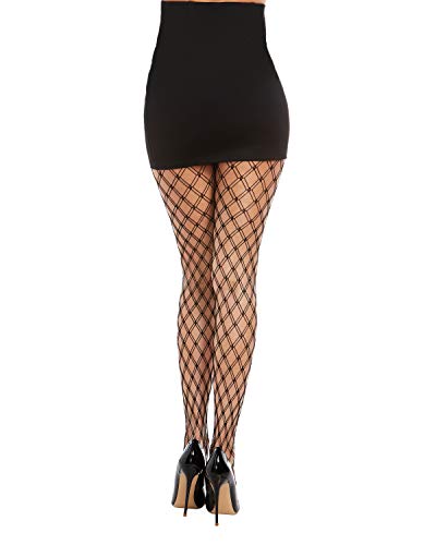 Dg Knitted Fence Net Pantyhose Black Os