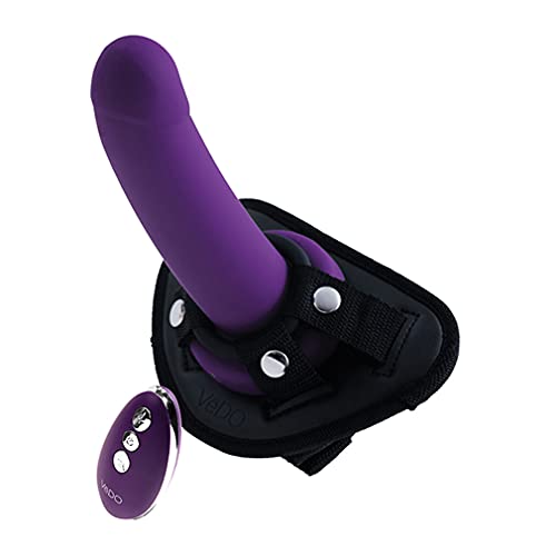 Vedo Strapped Rechargeable Strap On Deep Purple