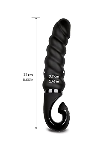 Gjack2 Waterproof Rechargeable Bioskin Dildo Vibrator - 6 Vibration Modes - Premium Quality Clitoris Vagina Stimulator - Adult S