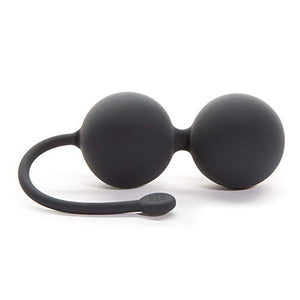 Fifty Shades Of Grey Tighten And Tense Black Silicone Jiggle Balls For Kegel Toning - 70G