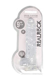 Realrock Jelly Dildo With Balls 9&quot; Clear